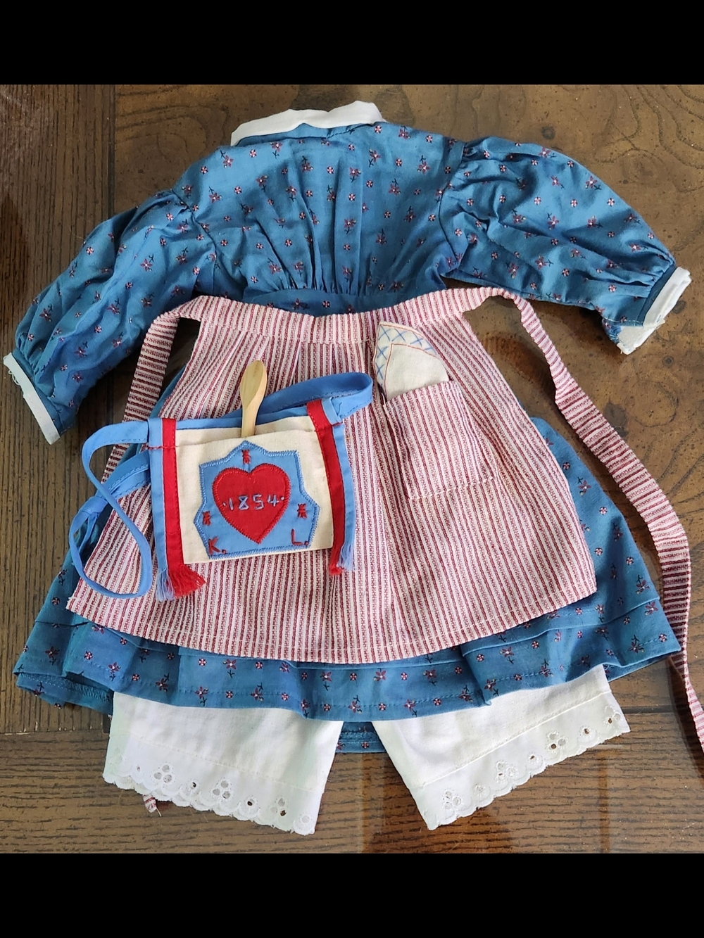 American Girl Doll Dress Kirsten's Meet Outfit Pleasant Company 1994 Vintage